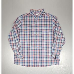 ROWM Plaid Button Up Shirt Mens XL Multicolor Plaid Casual Long Sleeves